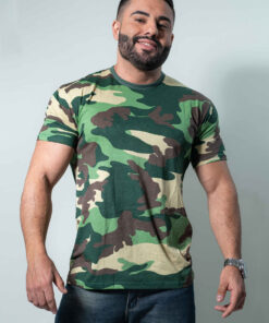 Camiseta Básica Camuflada