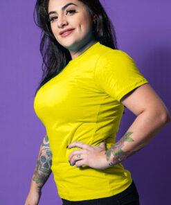 Baby Look Amarelo Canário