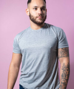 Camiseta Básica Cinza Mescla