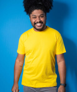 Camiseta Básica Amarelo Ouro