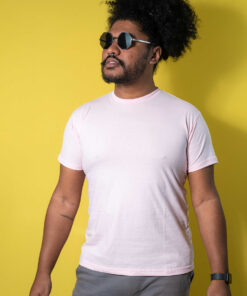 Camiseta Básica Rosa Bebê